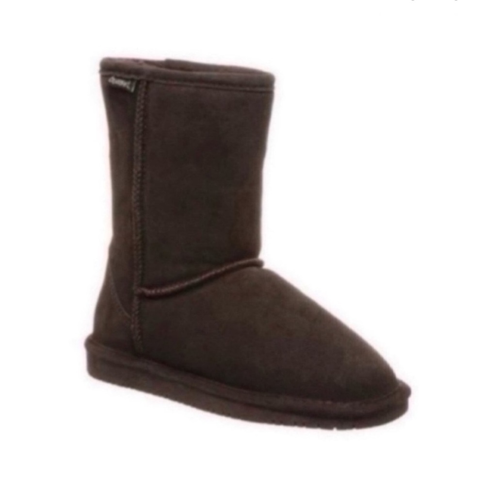 BearPaw Emma Suede Sheepskin Wool Boot Brown